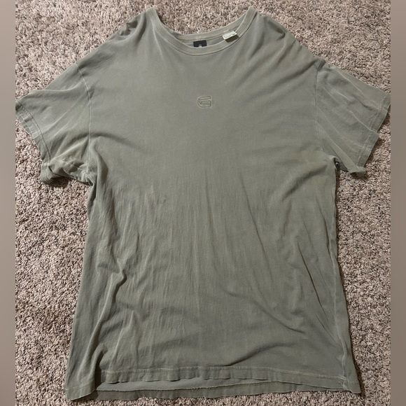 EUC G-Star Olive Green Short Sleeve Cotton Tee - Picture 1 of 3